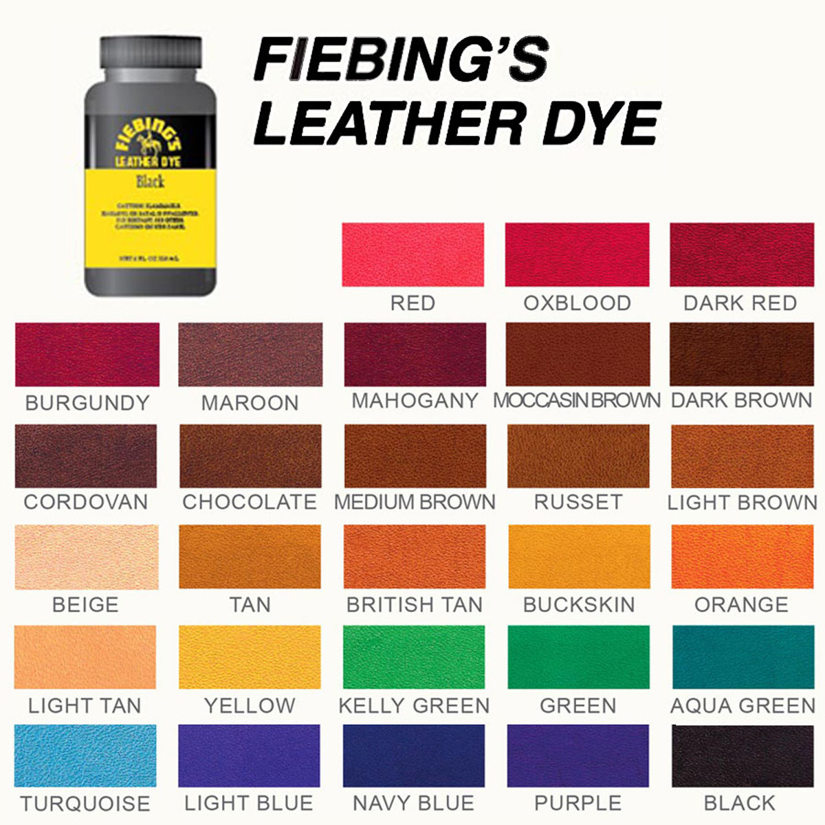 Fiebing's Leather Dye 4 fl. oz. / 118 ml - RawKrafted